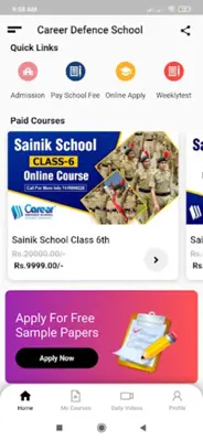 Career Defence School android App screenshot 0